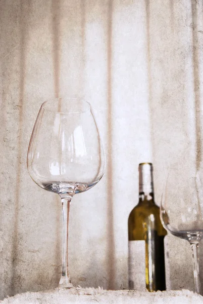 Artwork in retro style, wine — Stock Photo, Image