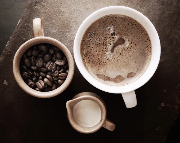 レトロなスタイルのコーヒーのアートワーク — ストック写真