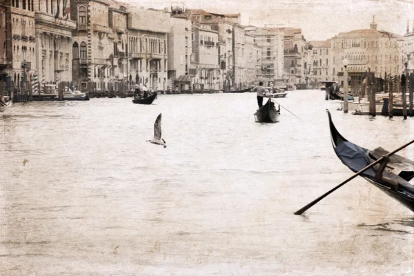 Grafika w stylu retro, Wenecja, Włochy — Zdjęcie stockowe