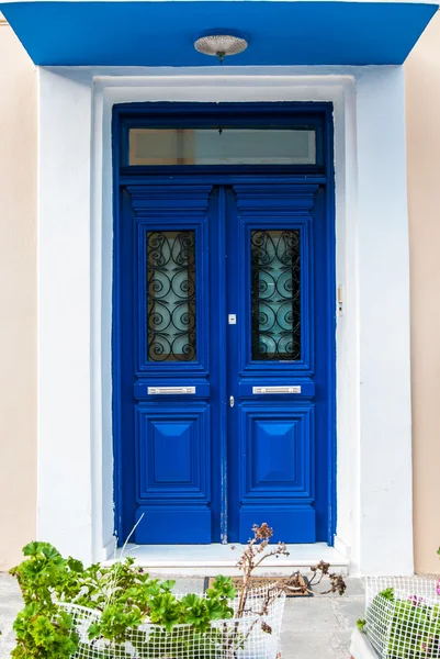 Porta blu - dettaglio architettonico — Foto Stock