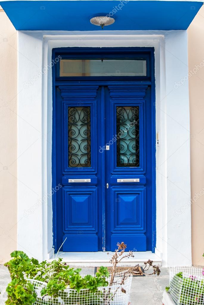 Blue door - architectural detail