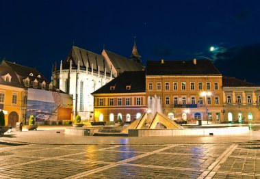 twilight - Transilvanya, Romanya Brasov siyah Kilisesi