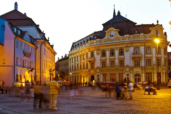 Sibiu - visão noturna — Fotografia de Stock