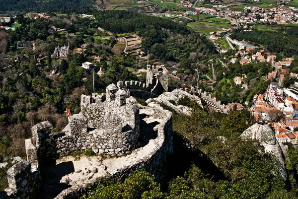 Sintra - a fortaleza dos mouros — Fotografia de Stock