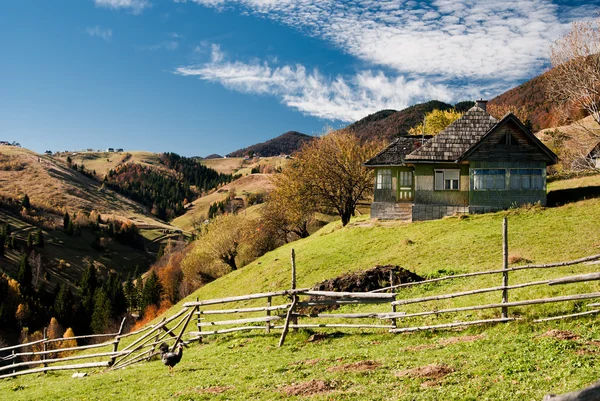 Dorflandschaft in Rumänien — Stockfoto