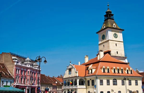 Brasov (Romanya meydanda Konseyi) — Stok fotoğraf