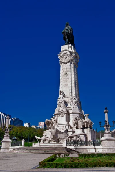 O Marquês da Praça Pombal, Lisboa — Fotografia de Stock