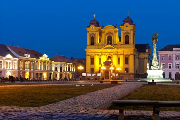 Plac Unirii w timisoara — Zdjęcie stockowe