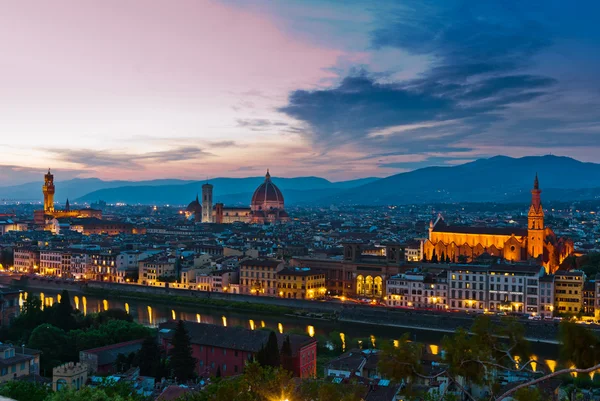 Florence skyline at sunset — Stock Photo, Image