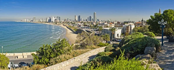 Vista da costa de Tel-Aviv — Fotografia de Stock