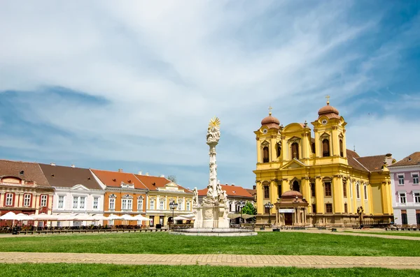 Площадь Unirii в Тимишоаре, Румыния — стоковое фото