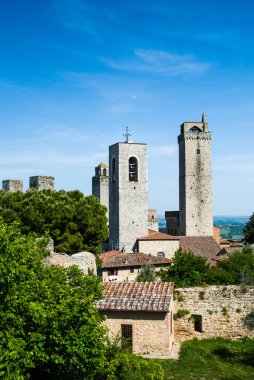 san Gimignano, toscana landmark kuleleri
