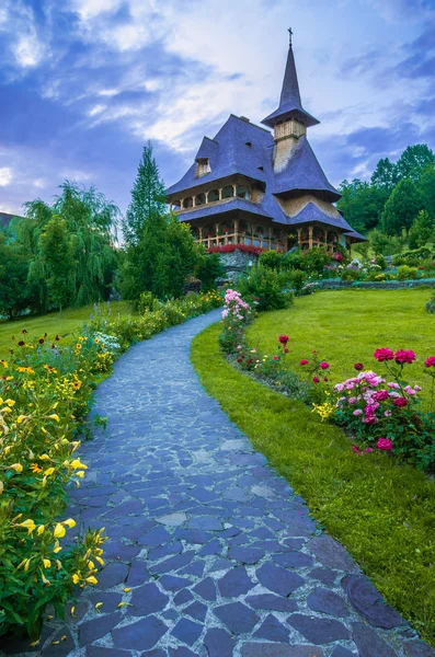 Barsana monastery complex in Maramures — Stock Photo, Image