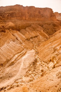 Kanyon masada İsrail yakınındaki judaean Çölü'nde.