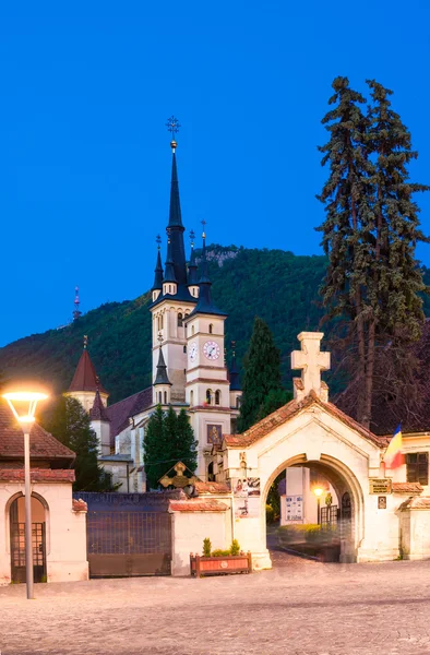 Αγίου Νικολάου εκκλησιών, πόλη brasov, transilvania — Φωτογραφία Αρχείου