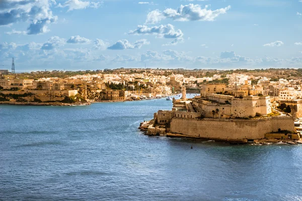 Grand harbor, valetta, huvudstaden på malta — Stockfoto