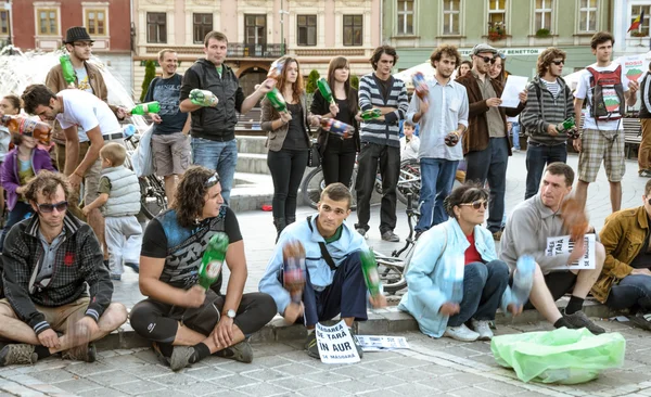 Protestas por Rosia Montana — Foto de Stock