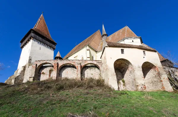 Biertan Opevněný kostel, Transylvánie — Stock fotografie