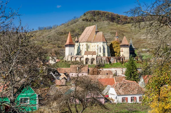 Місті Biertan, укріплений церкви, Трансільванії — стокове фото