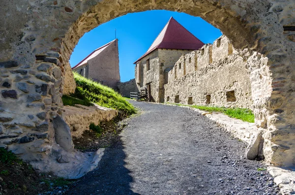 Rupea fästning, medeltida landmärke i Transsylvanien — Stockfoto