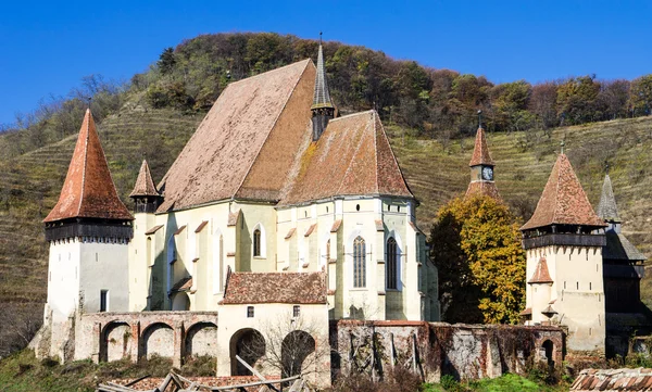 Igreja fortificada de Biertan, Transilvânia — Fotografia de Stock