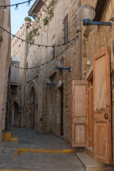 Úzké uličky starých Jaffů. Izrael — Stock fotografie