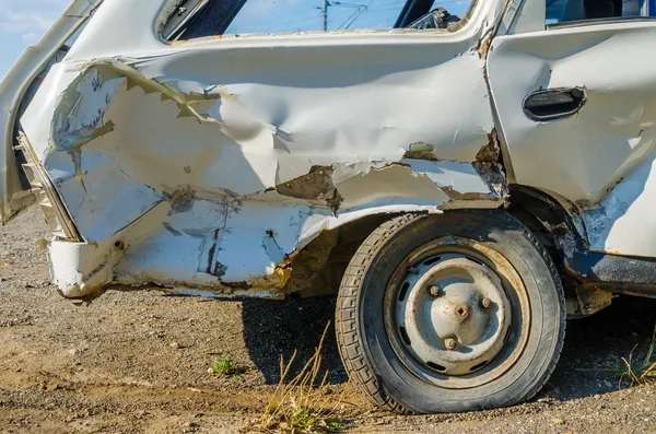 Damaged car involved into an accident. — Stock Photo, Image