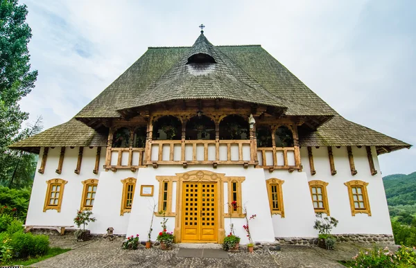 Complejo Monasterio de Barsana en Maramures Imagen de archivo