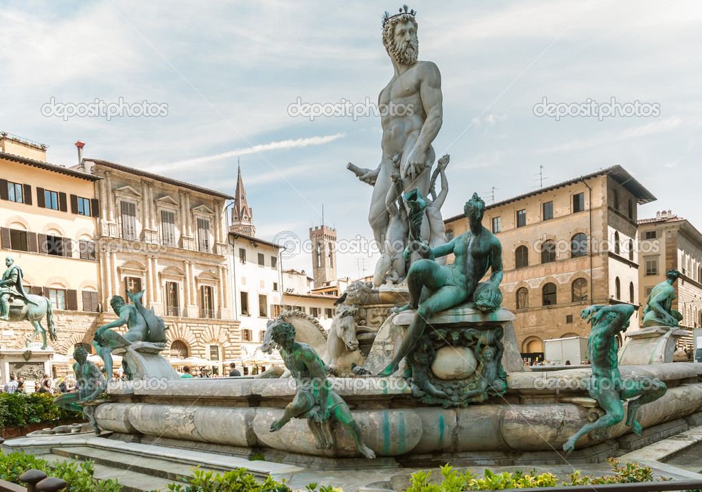 Statue of Neptun in Florence, Italy