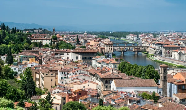 Firenze aerea paesaggio urbano, Toscana, Italia — Foto Stock
