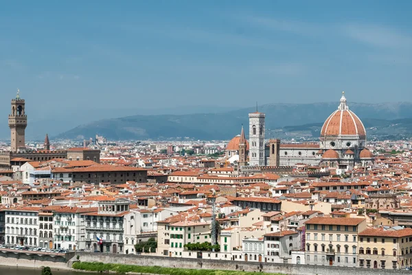 Florença paisagem urbana aérea, Toscana, Itália — Fotografia de Stock