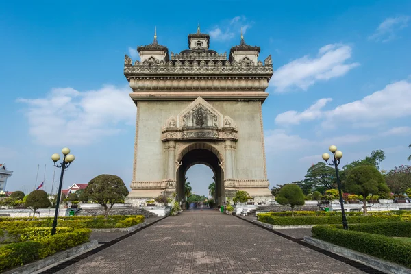 Patuxai, ворота победы — стоковое фото