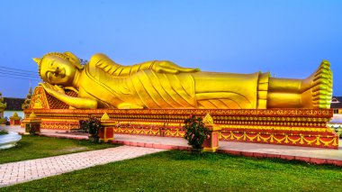 vientiane, laos Buda uzanmış