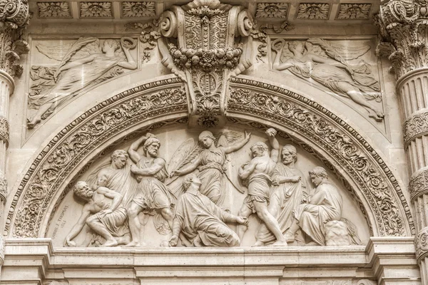 Architektonický detail sainte genevieve, Paříž — Stock fotografie