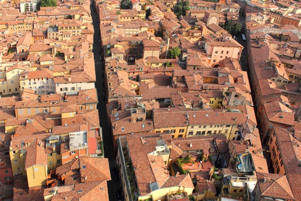 Paisagem do telhado de Bolonha, Itália — Fotografia de Stock