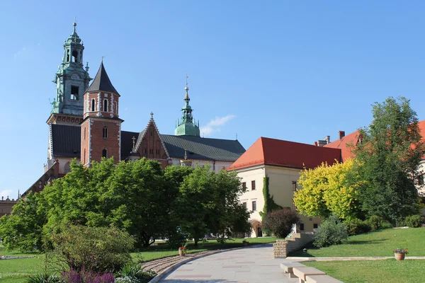 Wawel Cathedral, Wawel Royal Castle in Krakow — Stock Photo, Image