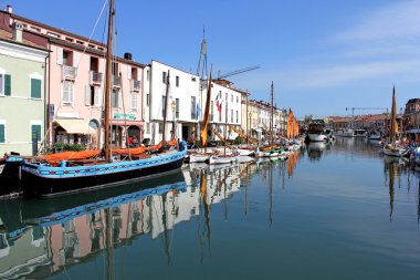 Leonardo da vinci tarafından tasarlanan İtalya cesenatico balıkçı limanı