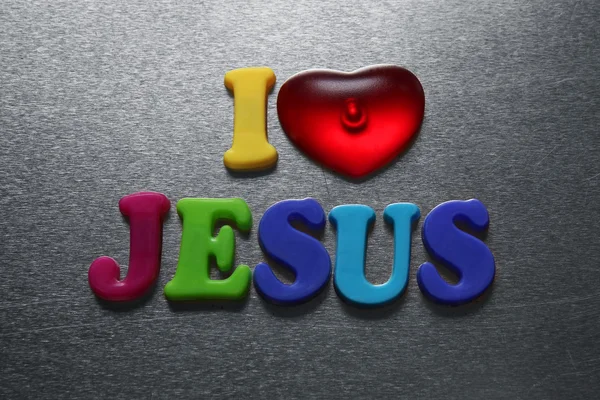 Kocham Jezusa znak — Zdjęcie stockowe