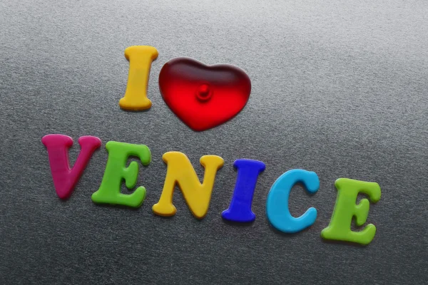 I love venice sign — Stock Photo, Image