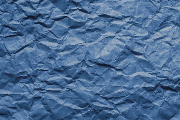 Papel arrugado azul — Foto de Stock