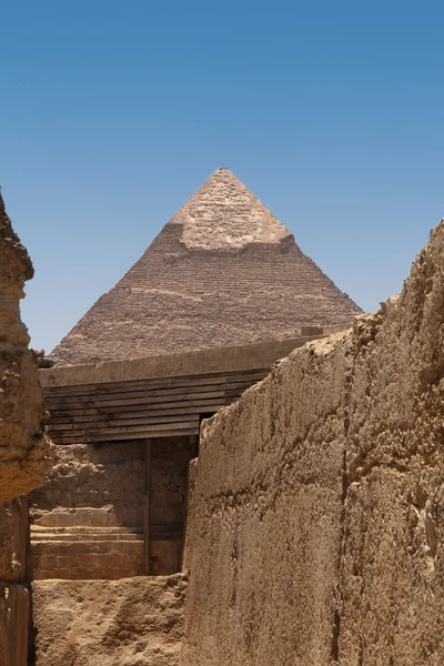 Giza, Mısır 'da Khafre Piramidi — Stok fotoğraf