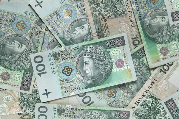 Πολωνικά χρήματα φόντο — Φωτογραφία Αρχείου