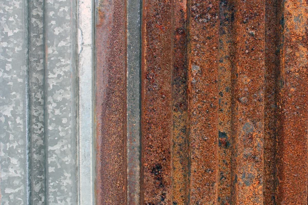 Textura metálica de hierro corrugado oxidado —  Fotos de Stock