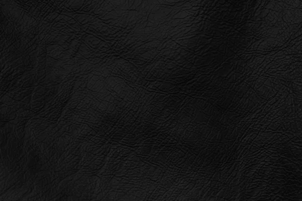 Black leather background or texture — Stock Photo, Image