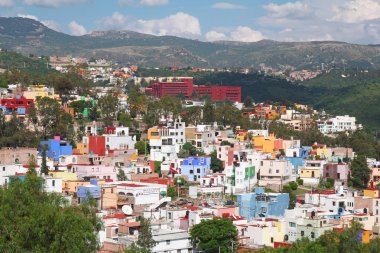 renkli şehir-guanajuato, Meksika güzel görünümü