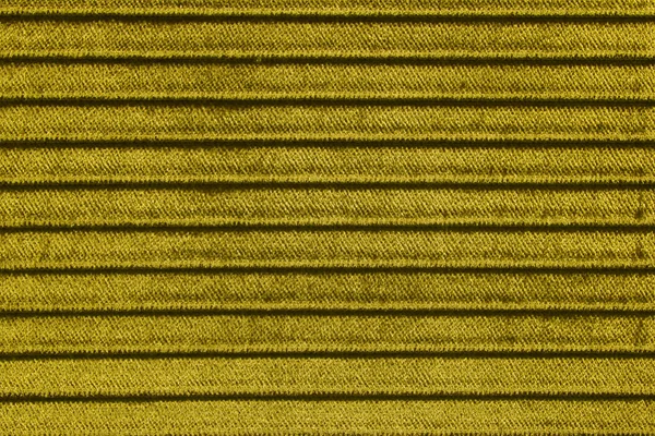 Tejido a rayas amarillo textura o fondo — Stockfoto