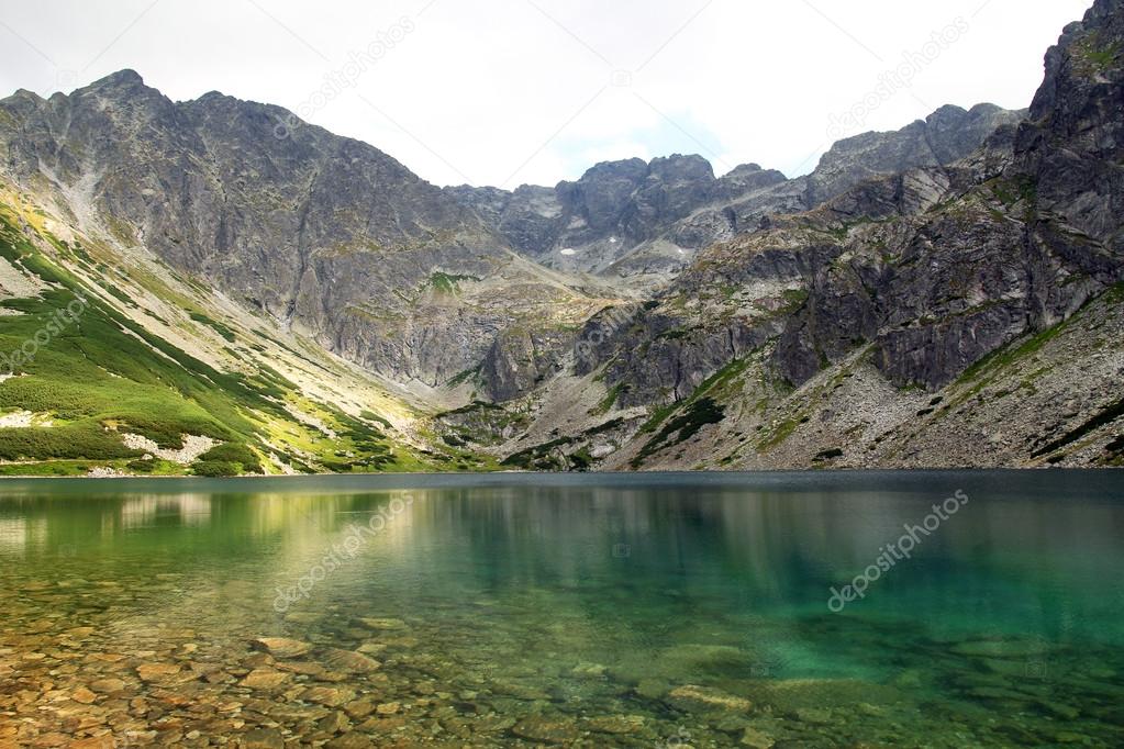 beautiful pond in Tatra Mountains, Poland