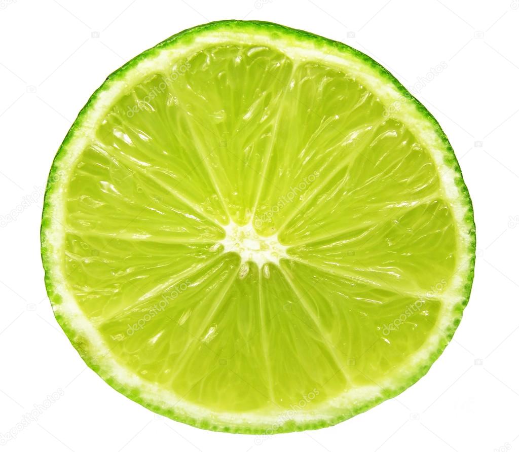 Closeup of lime slice