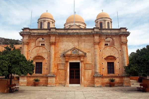 Klasztor agia triada-crete, Grecja — Zdjęcie stockowe