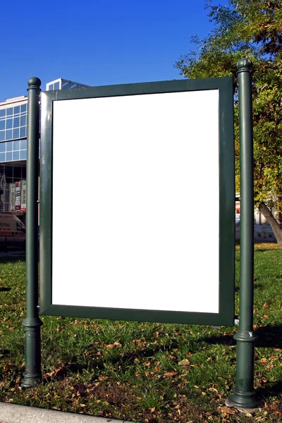 Boş billboard reklam için — Stok fotoğraf